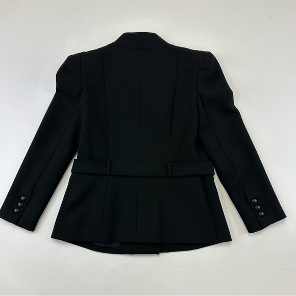 Robert Rodriguez double breasted sharp shoulder belted jacket Size 4 jersey - Picture 12 of 14